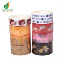 Shenzhen Manufacturer Wholesale christmas colorful japanese masking tape jumbo custom printed washi tape paper china