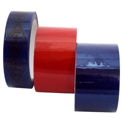 Tamper evident security tape red color of water acrylic adhesive