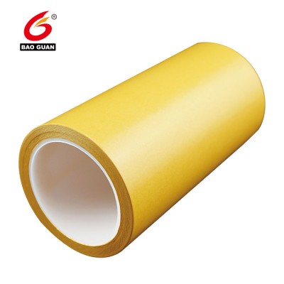 Double sided PET tape with glassine liner