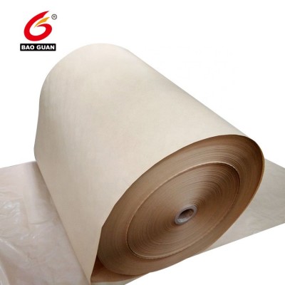 PE laminated silicone coated release Brown virgin kraft liner paper